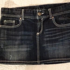 Maurices size 7/8 jean stretch mini skirt